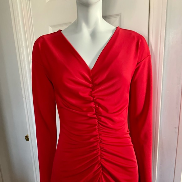 Narcisco Rodriguez Design Nation Red Dress Long sleeved - Picture 5 of 12